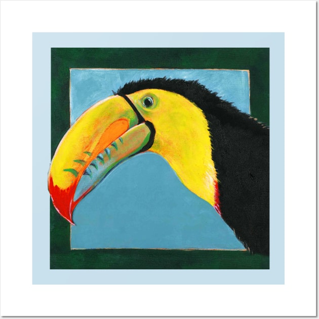 Toucan, what a colorful beak Wall Art by HelenDBVickers